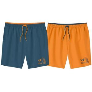 Atlas For Men Mens Swim Shorts (Pack of 2) / Blue/Orange